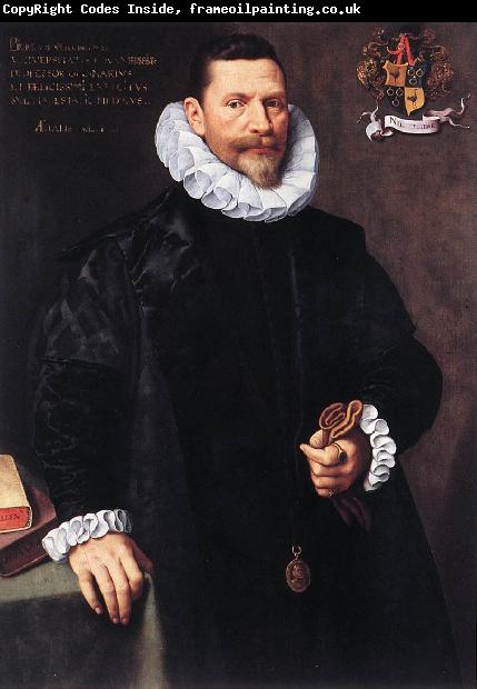 POURBUS, Frans the Younger Portrait of Petrus Ricardus zg
